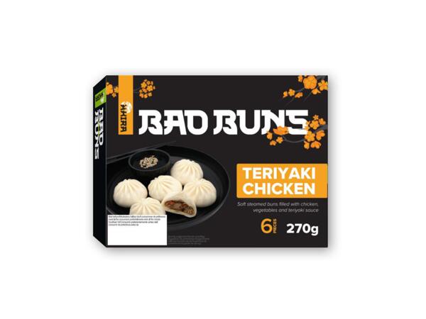Bao Bread with Chicken in Teriyaki Sauce