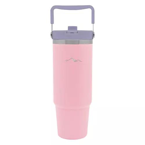 Carry Handle Stainless Steel Bottle - Purple/Pink