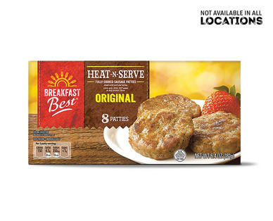 Breakfast Best Heat 'N Serve Sausage Patties