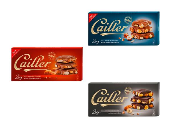 Tavolette di cioccolato Cailler Premium