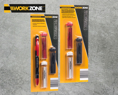 WORKZONE Handwerker-Druckbleistift/ Ersatzminen