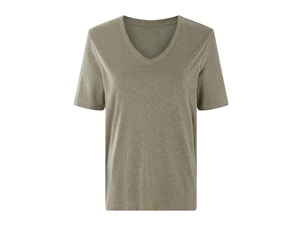 Esmara Ladies' Linen Blend Top - Olive
