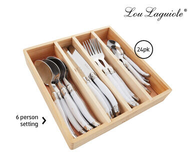 Lou Laguiole Cutlery Set 24pk