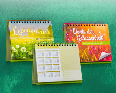 Tischkalender mit Aufsteller