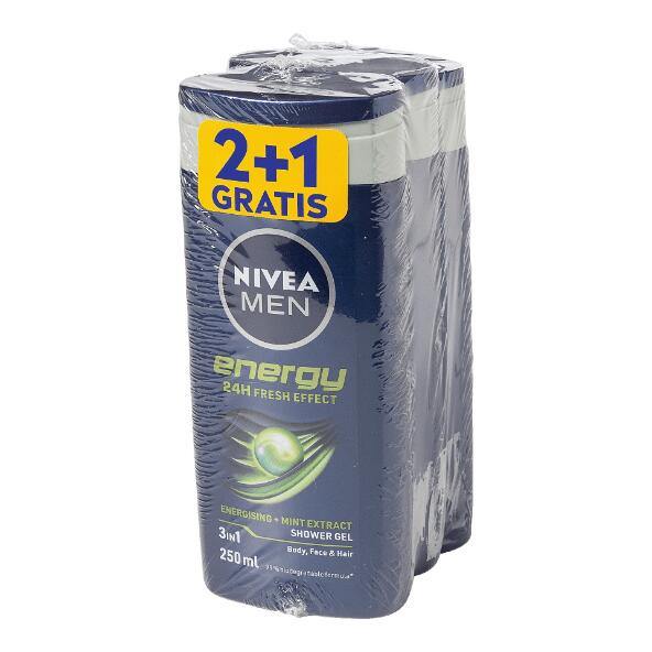 NIVEA(R) 				Duschgel für Herren, 3 St.