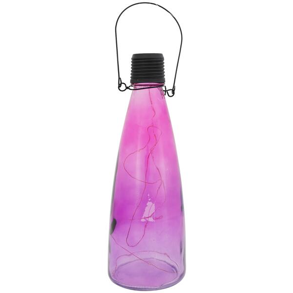 Flasche mit Solarbeleuchtung