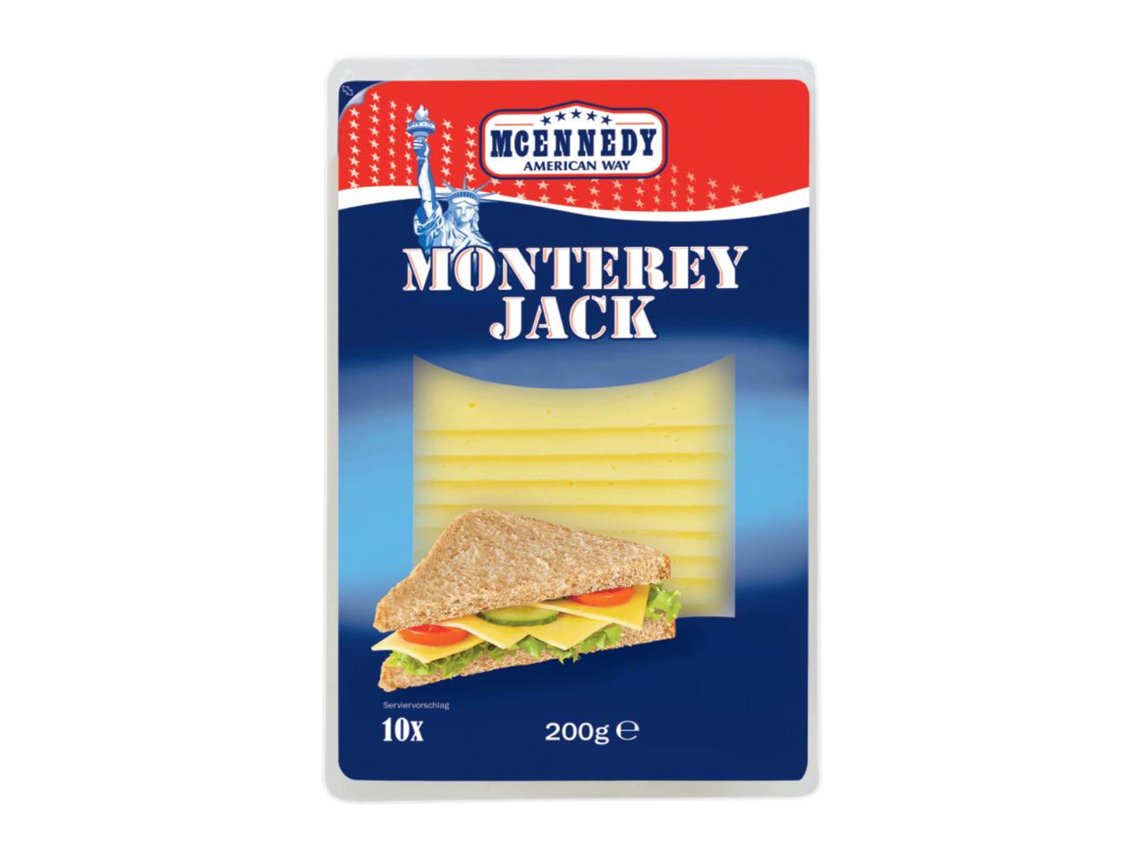 MCENNEDY(R) Sliced Monterey Jack Cheese
