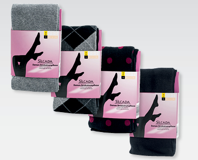 SILCADA Damen-Strickstrumpfhose