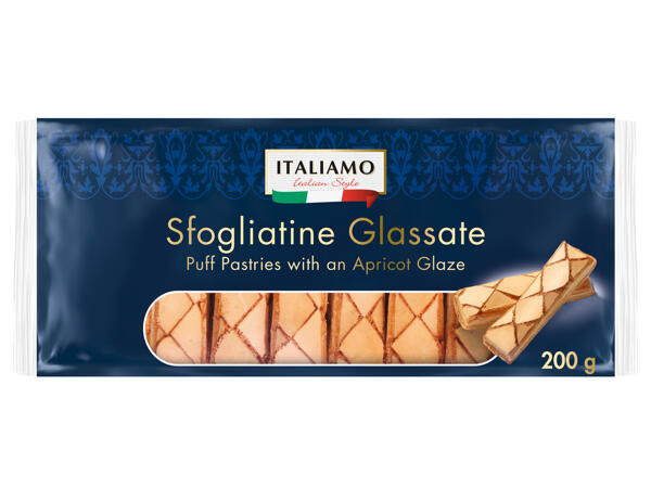 Blätterteig mit Marillenglasur