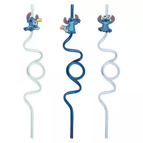 3 Pack Silly Straws - Stitch