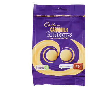 Cadbury Dairy Milk Orange Buttons 95g, Caramilk Buttons 90g or Nestlé Little Rolo 103g