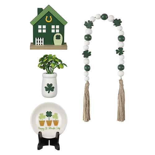 St. Patrick's Day Tray Objects - Green House Collection