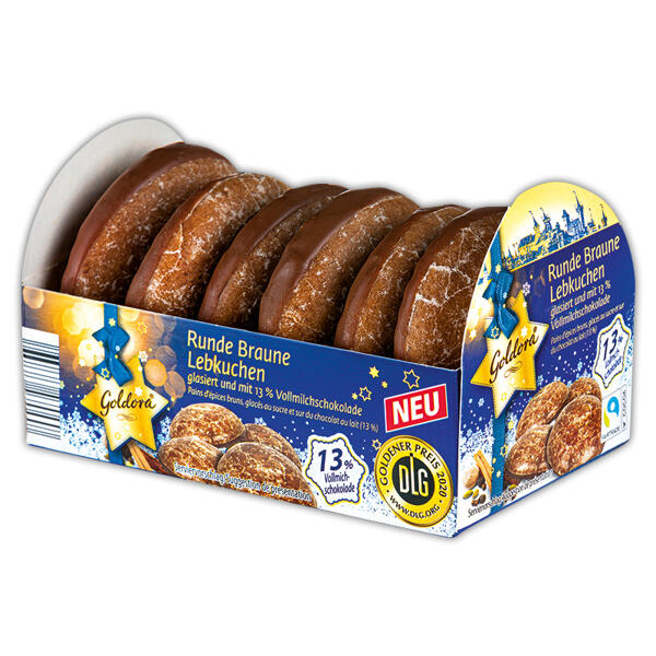 Runde braune Lebkuchen