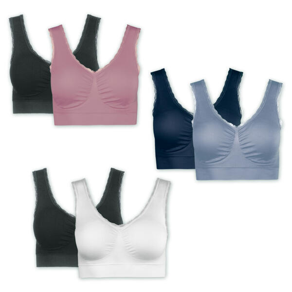 Seamless-BH mit Spitze 2er-Pack