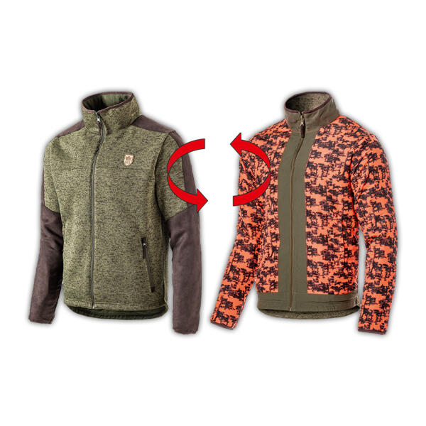 Grobstrick Jagd- und Freizeit-Wendejacke