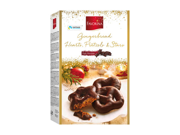Gingerbread Hearts, Pretzels & Stars