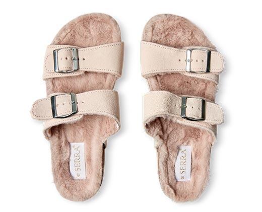 Royal Class or Serra 
 Men's or Ladies' Faux Fur Sandals