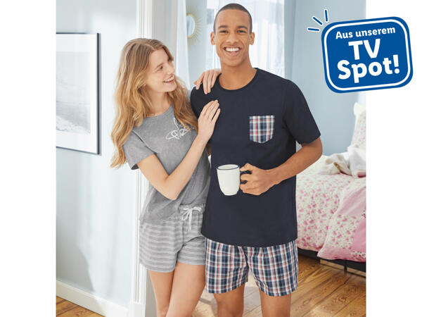 Damen/Herren Sommer Pyjama