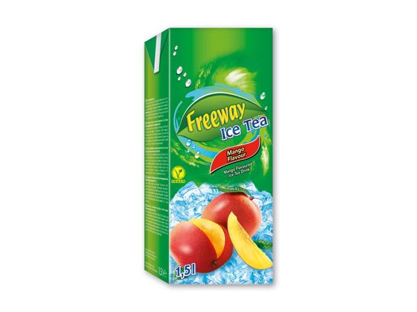 Iste med mango eller jordbær