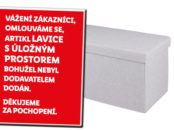LAVICE S ÚLOŽNÝM PROSTOREM
