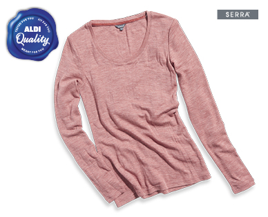 LADIES MERINO SCOOP NECK TOP