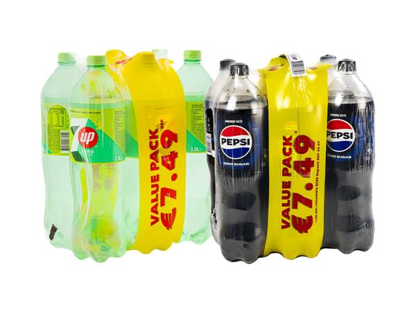 7 Up Zero Soft Drink or Pepsi Maxi Sugarfree