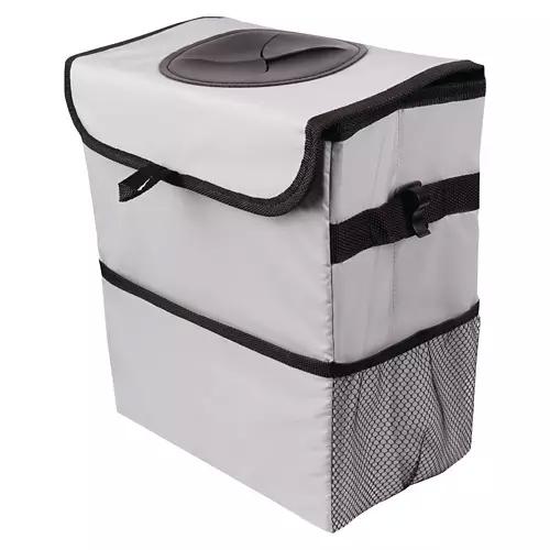 Car Organizer - Trash Can, Gray