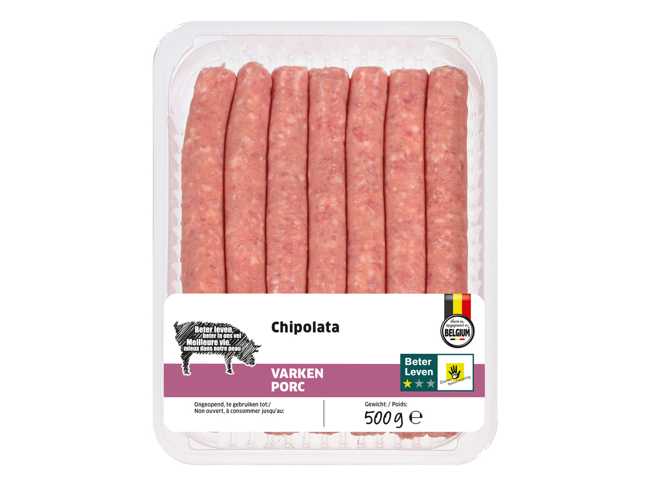 Schweinefleisch-Chipolatas