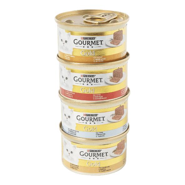 PURINA(R) 				Gourmet Gold les mousselines, 8 pcs