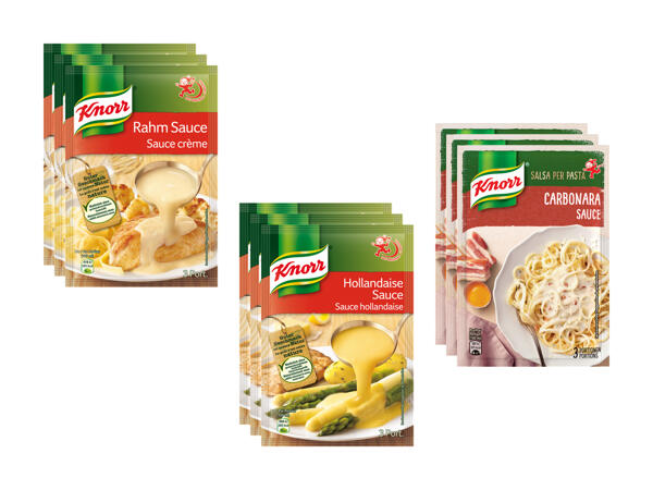 Knorr Saucen (nur in der Deutschschweiz und in der Westschweiz)
