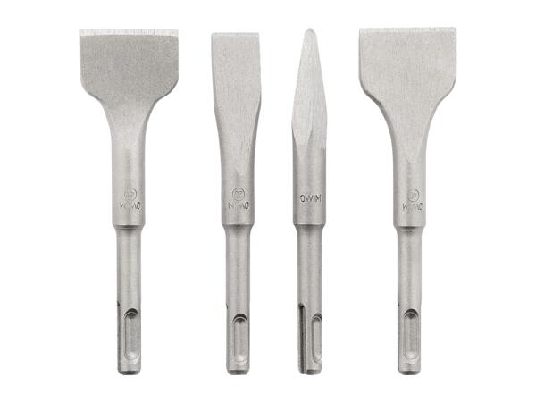 Parkside SDS-Plus Short Chisel Set - 4 Pieces