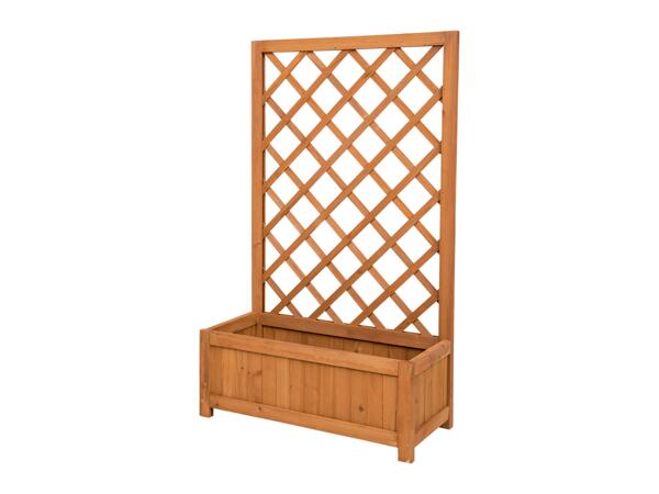 Blomlåda med spaljé