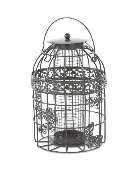 Dark Grey Butterfly Peanut Feeder