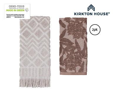 Designer Accent Hand Towel 2pk