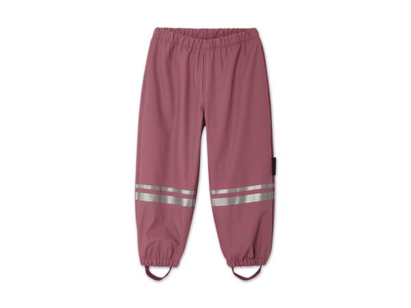 Baby/Kleinkinder Regen-Hose
