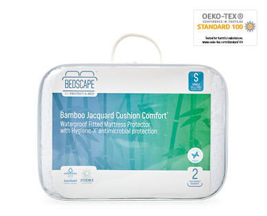 Bedscape™ Protect-A-Bed(R) Bamboo Jacquard Waterproof Fitted Mattress Protector – Single Size