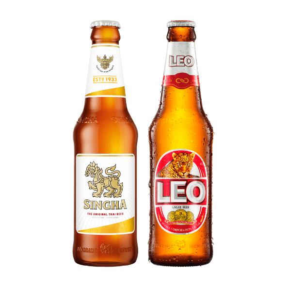 Singha eller Leo øl