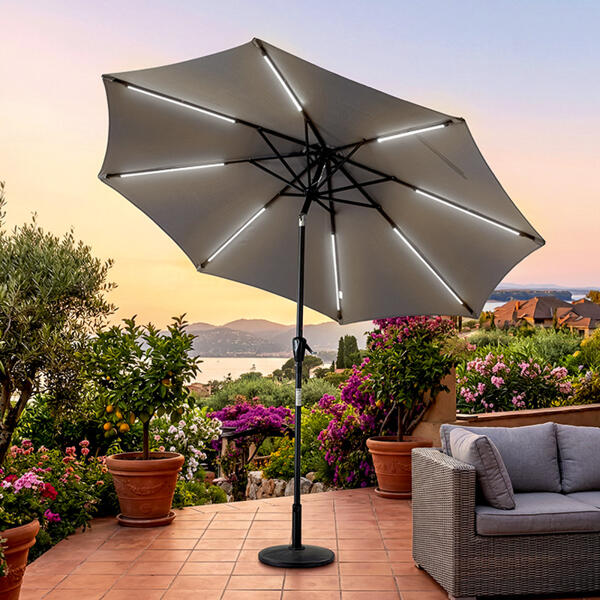 LED-Solar-Sonnenschirm