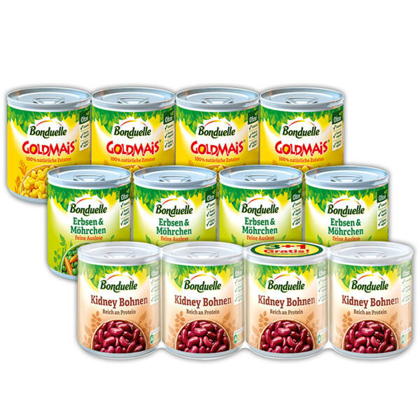 Goldmais / Kidneybohnen / Erbsen & Möhrchen