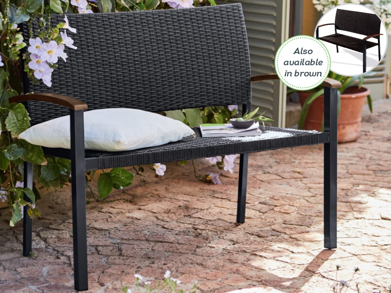Florabest Wicker Garden Bench