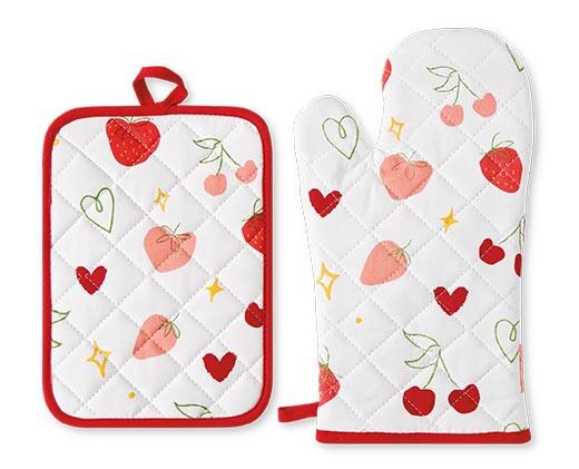 Huntington Home 2 Pack Towel or Oven Mitt/Pot Holder Set