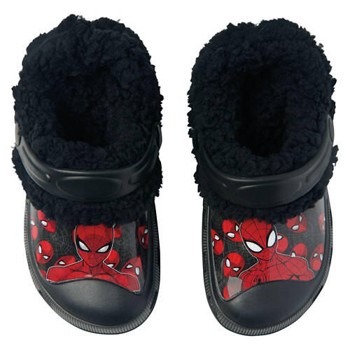 Toddler Character Warm Lined Clog - Spiderman, 11/12