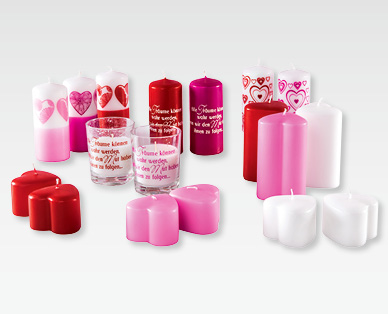 Candele a forma di cuore