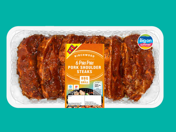 Birchwood 6 Piri Piri Pork Shoulder Steaks