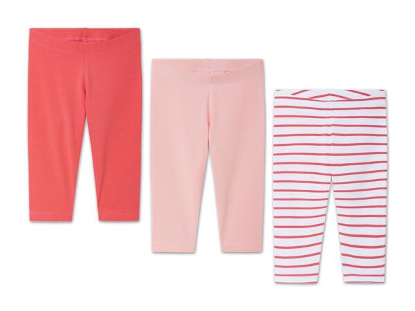 Kleinkinder Capri-Leggings, 3 Stück