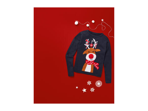 Pepperts Kids' Light-Up Christmas Jumper