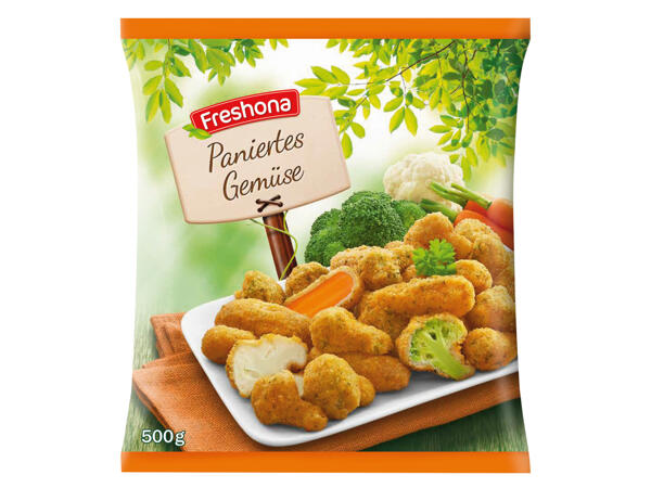 Paniertes Gemüse/Champignons