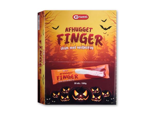 Afhugget finger af skum
