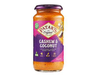 Patak's Cashew & Coconut or Mango Chicken Simmer Sauces 450g