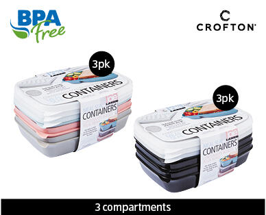 Meal Prep Storage Containers 3 Pack